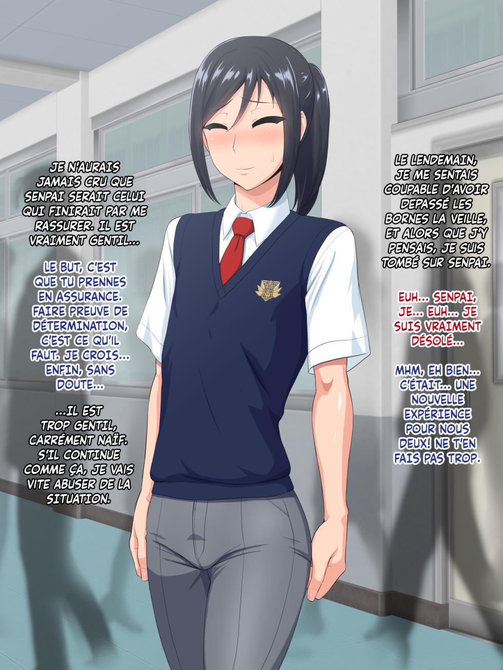 [Yuunagi no Senryokugai Butai (Nagi Ichi)] Senpai (♂) Kanojo (Kari) [French] [pape245] - Page 27