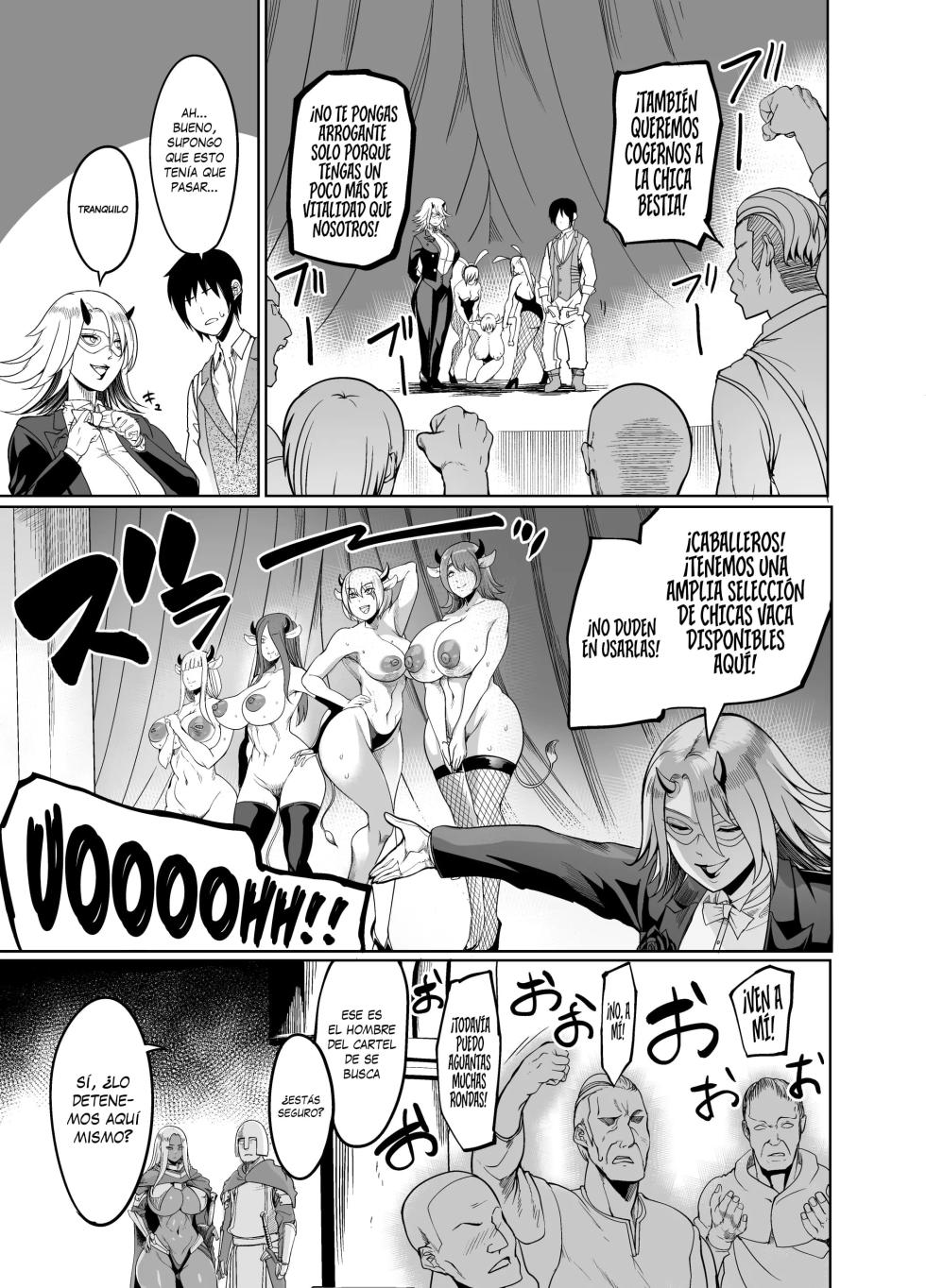[Ikemen Teikoku (Remu)] Youkoso! Succubus Machi e 4 Dosukebe Ecchi Gekijou｜¡Bienvenidos al distrito de las sucubos 4 ~teatro de sexo duro~ [Spanish] [KZ Scan] [Digital] - Page 35