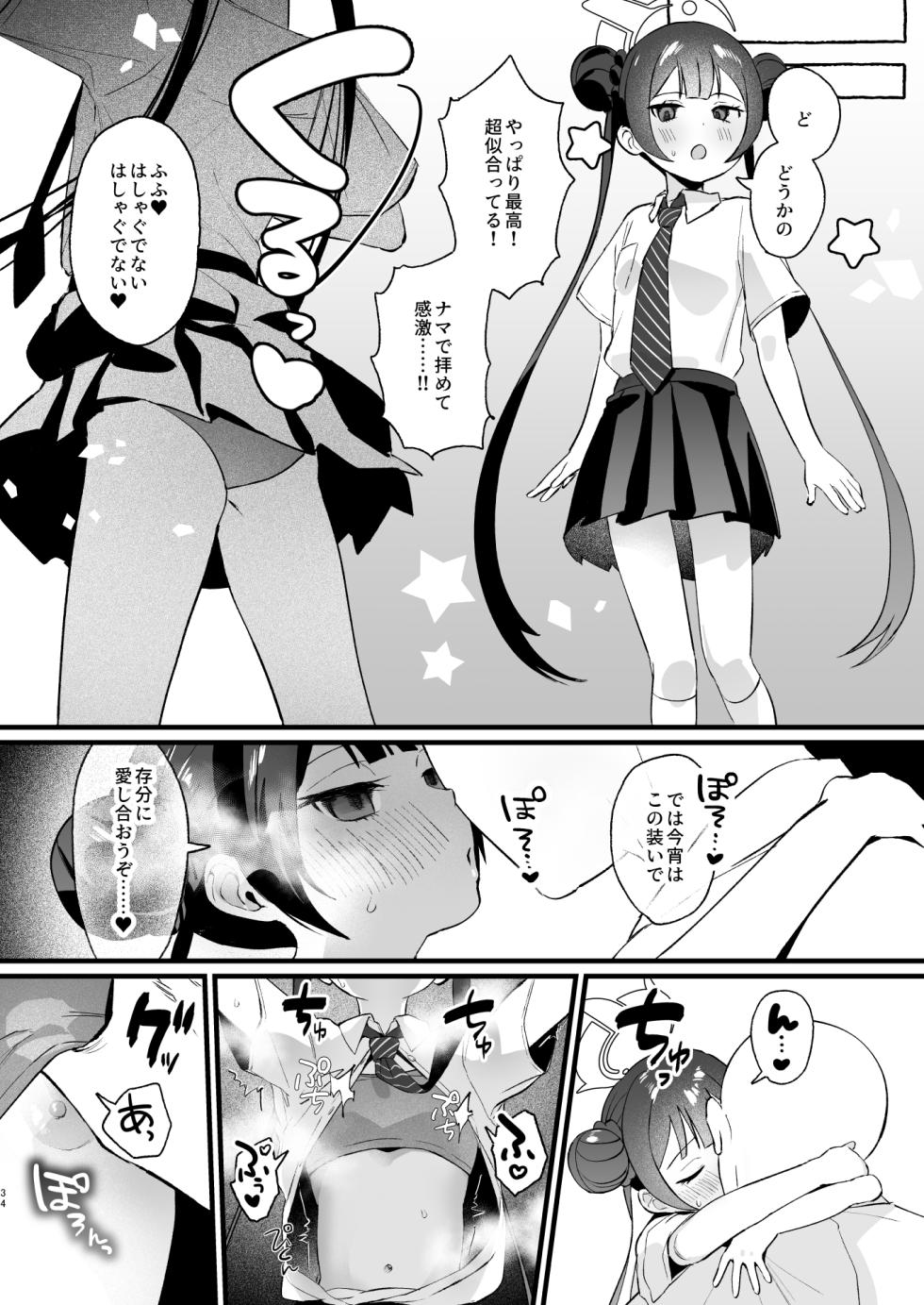 [Numerike (Ochi)] Yokkyuu Fuman no Monshu-sama wa Hamemakuri no Yume o Miru (Blue Archive) [Digital] - Page 33