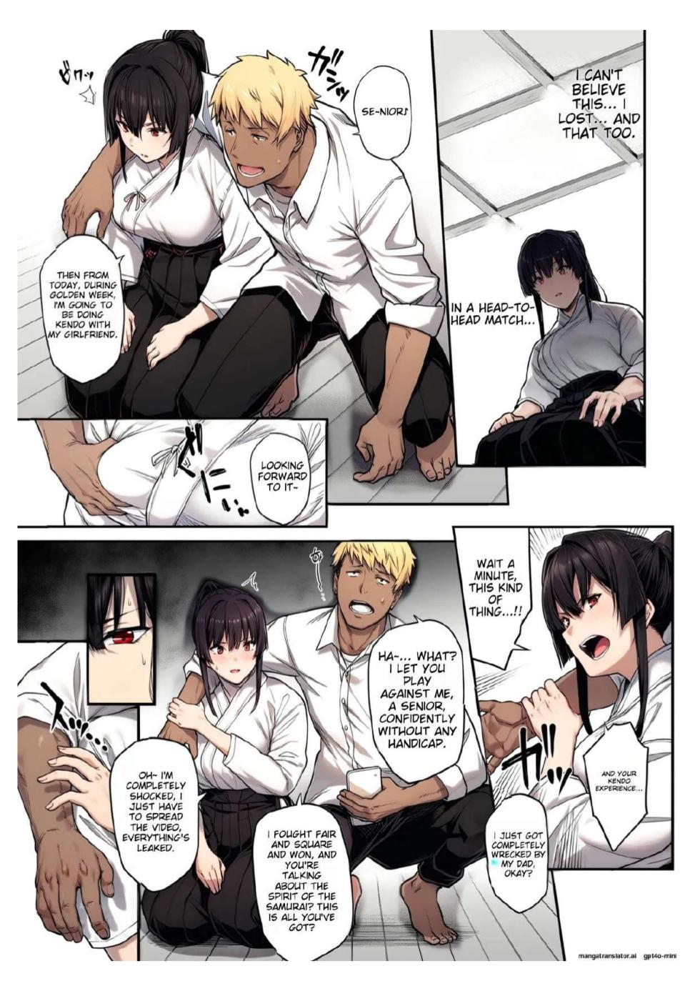[Kaedeko、yozo] Kendoubu Shushou de Osananajimi no Bijin de Tsuyoi Boku no Kanojo ga, Charao ni Assari Otosareru Wake ga Nai [Ongoing] [English] - Page 19