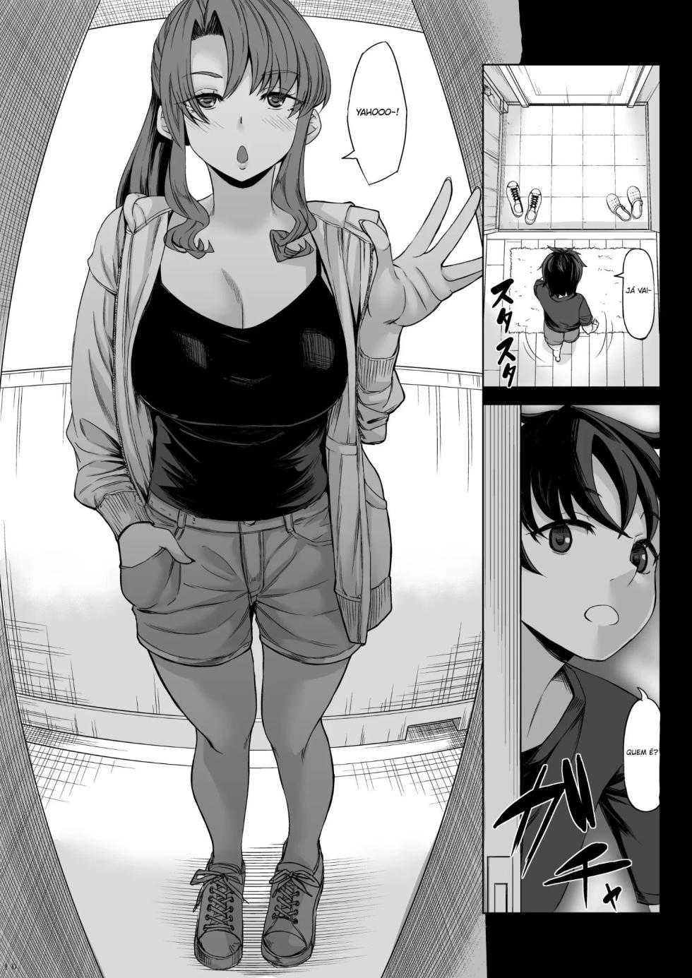 [Nanakorobi Yaoki (kinntarou)] Shinchou 211 cm no Jirai-kei Joshi ni Nerawarete mou Nigerarenai 2 [Portuguese-BR] [Digital] - Page 9