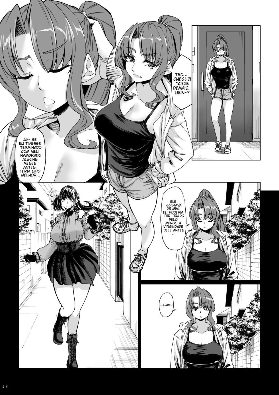 [Nanakorobi Yaoki (kinntarou)] Shinchou 211 cm no Jirai-kei Joshi ni Nerawarete mou Nigerarenai 2 [Portuguese-BR] [Digital] - Page 27