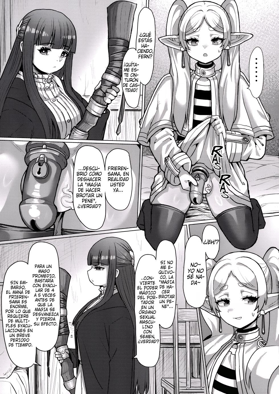 [Sei no mamono (Sema, Shunmaku)] Frieren y la Magia de Hacer Brotar un Pene (Sousou no Frieren) [Spanish] [Zambi Scanlation] - Page 13