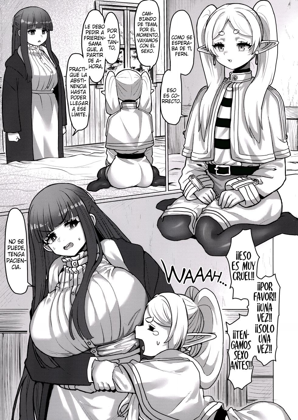 [Sei no mamono (Sema, Shunmaku)] Frieren y la Magia de Hacer Brotar un Pene (Sousou no Frieren) [Spanish] [Zambi Scanlation] - Page 15