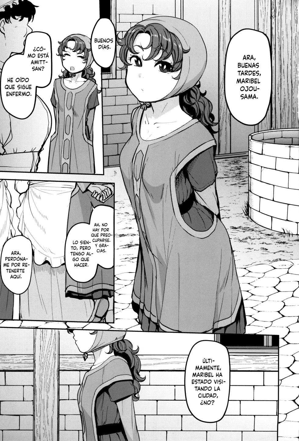 (C104) [North70 (Nanao Yukiji)] Amimoto no Musume Maribel Saimin Choukyou III (Dragon Quest VII) [Spanish] [MandaloAsiNoma] - Page 3