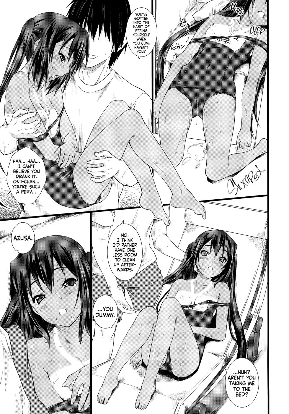 (COMIC1☆4) [Heaven's Gate (Andou Tomoya)] Kongari Musume Nakano Azusa ー Sunkissed -Nakano Azusa- (K-ON!) [English] [head empty] - Page 12