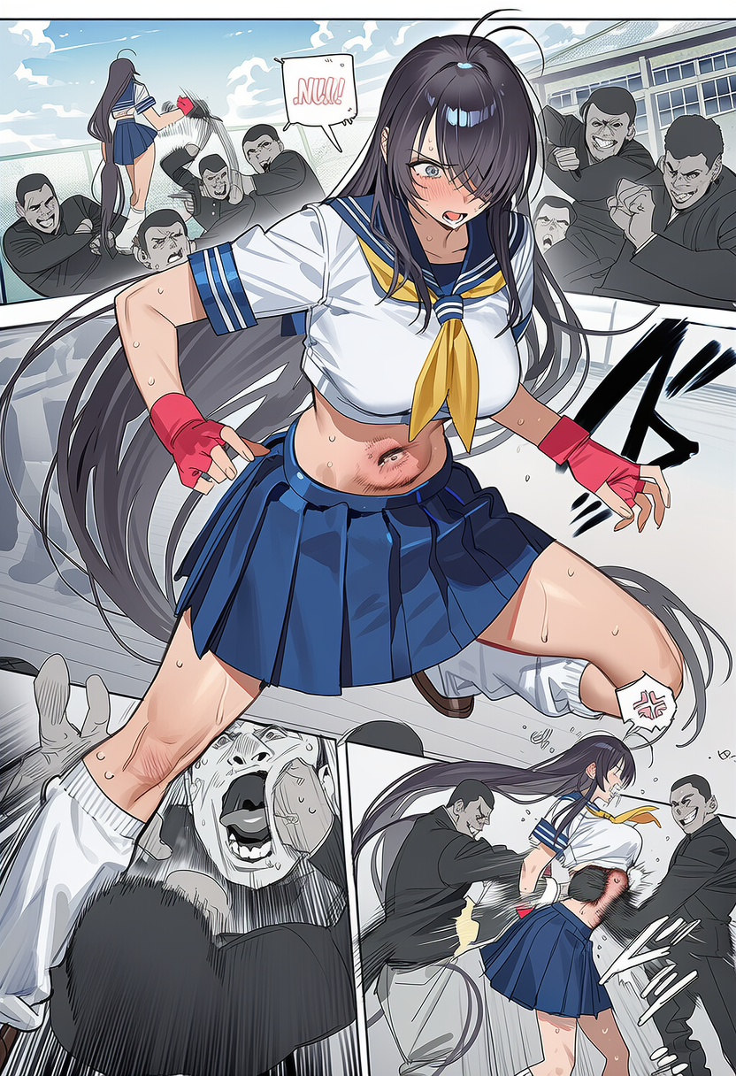 Fight thousands of penis alone [AI Generated] - Page 6