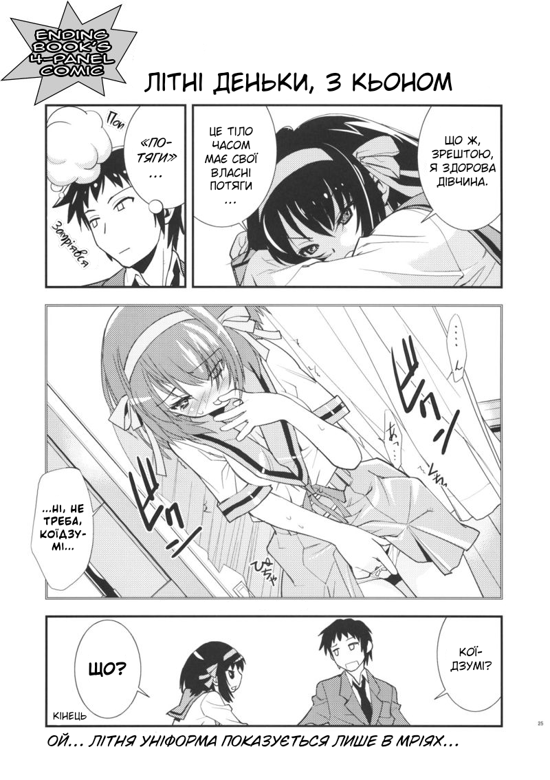 (C72) [Hapoi-dokoro (Okazaki Takeshi)] ANOMALY 0 | Нульова аномалія (The Melancholy of Haruhi Suzumiya) [Ukrainian] - Page 23