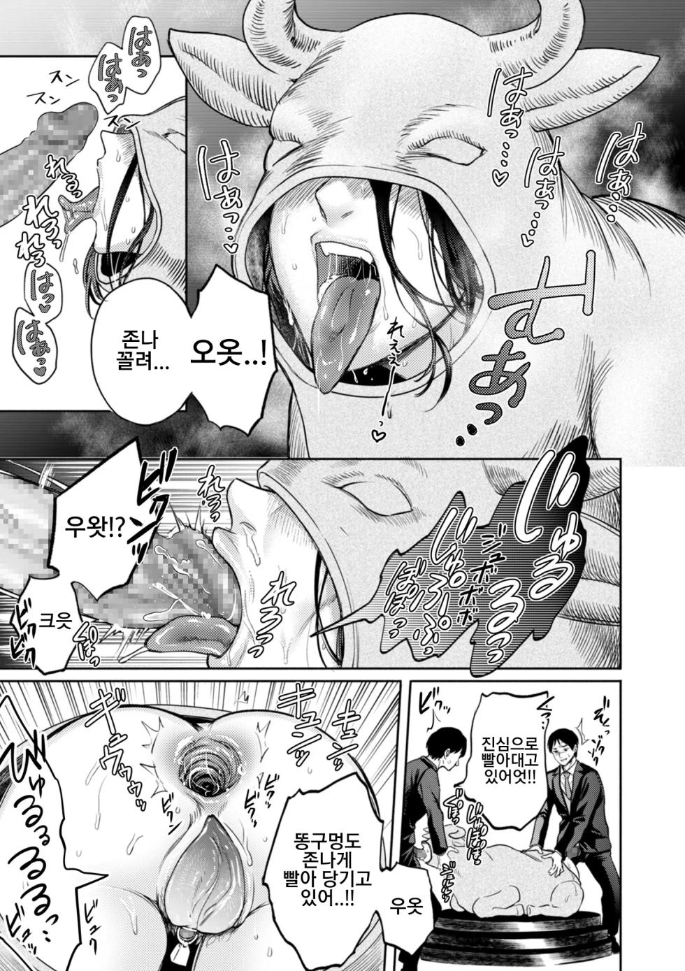 [Hasebe Souutsu] Settai Tsuma Jukusei Ch. 6 Fararisu no meushihen | 접대아내 숙성 6화 팔라리스의 암소편 (COMIC Kuriberon DUMA 2025-10 Vol.77) [Korean] - Page 9
