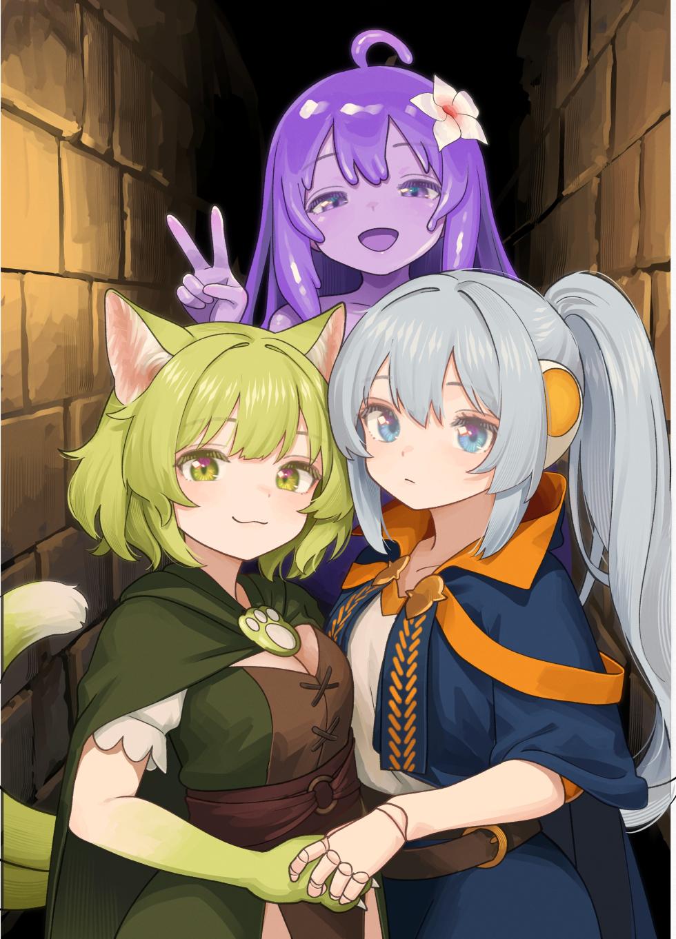 [Milking Dam (Milking, Welt)] Maou ga Taosareta node Tank Kyoudai to Kenshi o Mamono Musume ni Kaechaimasu! | 魔王被打败了所以把魔法使、精灵使和勇者的师傅都变成魔物娘！ [Chinese] [梅水瓶汉化] [Digital] - Page 2