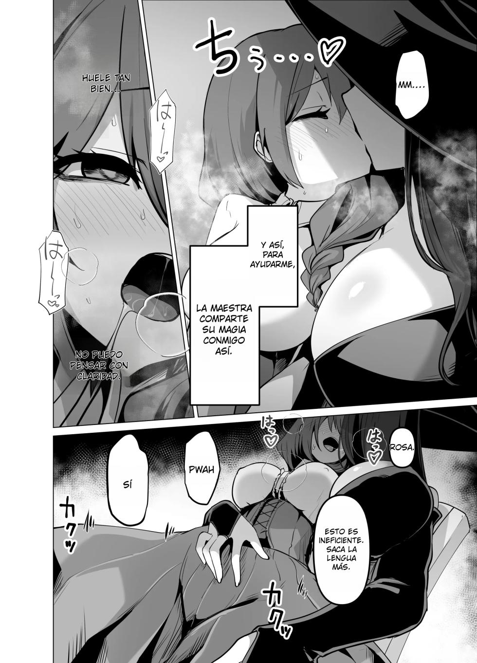 [HASHIOKI (Otemoto)] Oshishou-sama, Se~shi o Kudasai｜Maestra, Por Favor Concé~deme Tu Maná {Spanish} {EbisuTraslade - Winder} - Page 10