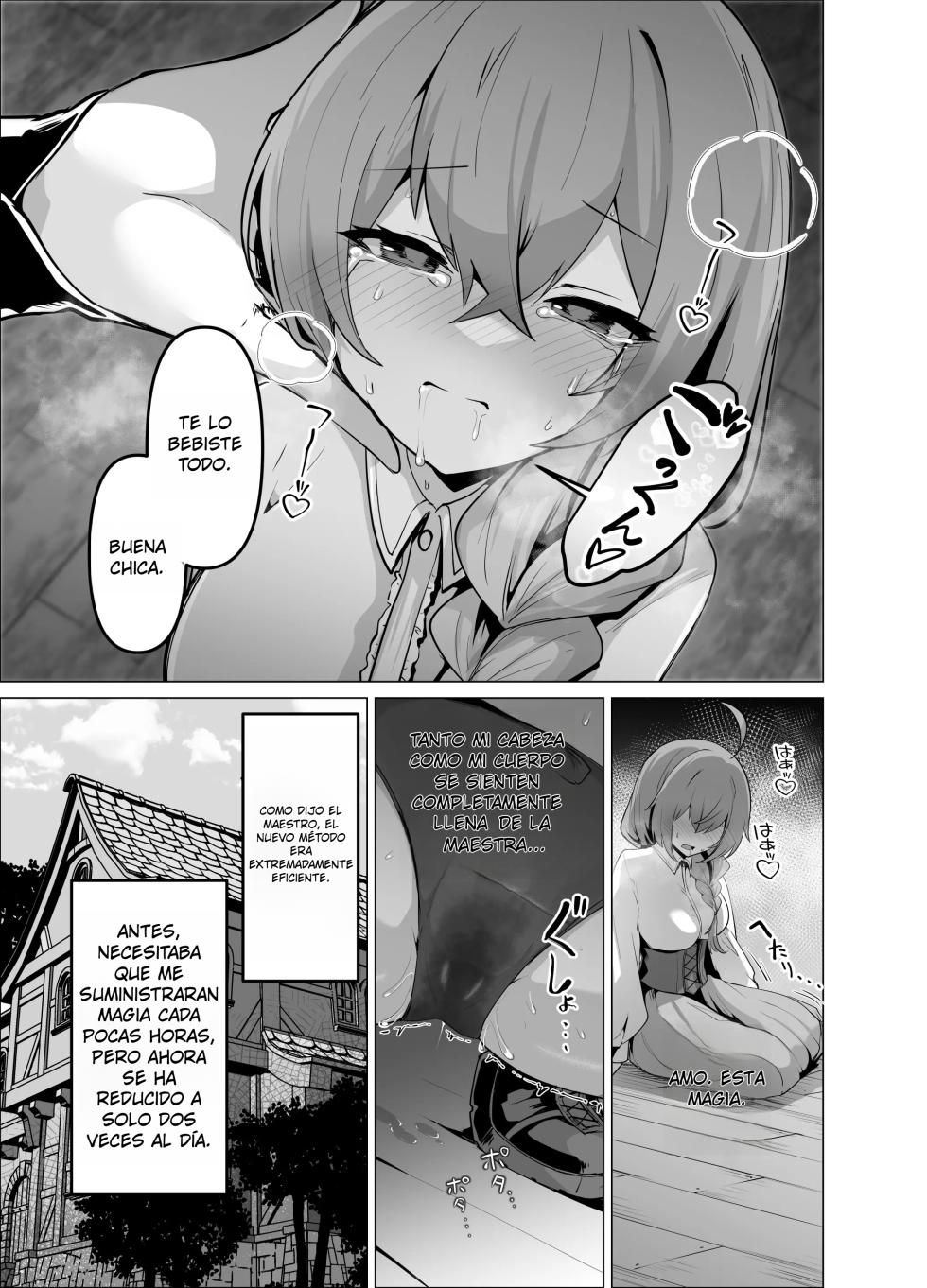 [HASHIOKI (Otemoto)] Oshishou-sama, Se~shi o Kudasai｜Maestra, Por Favor Concé~deme Tu Maná {Spanish} {EbisuTraslade - Winder} - Page 23