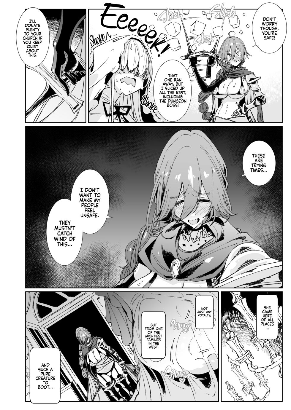 [Metronauts (Tsumetoro)] The Marked Oblivious Princess Knight and the Succubus Sister's All-You-Can-Eat Lesbian Oil Massage [2D Market] [English] - Page 7