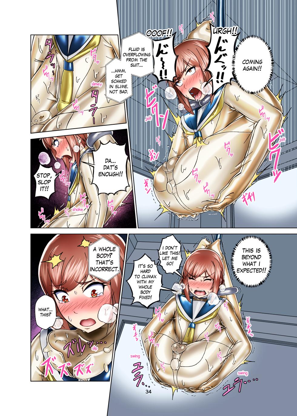 [Gumigumi Gou (Gumi11-gou)] Kimi Senyou Kousoku Kyousei Mesuiki Suit | Extreme Bondage and MESUIKI Costume Test with YOU [English] {Hen_Colorist} [Decensored] [Colorized] [Digital] - Page 34