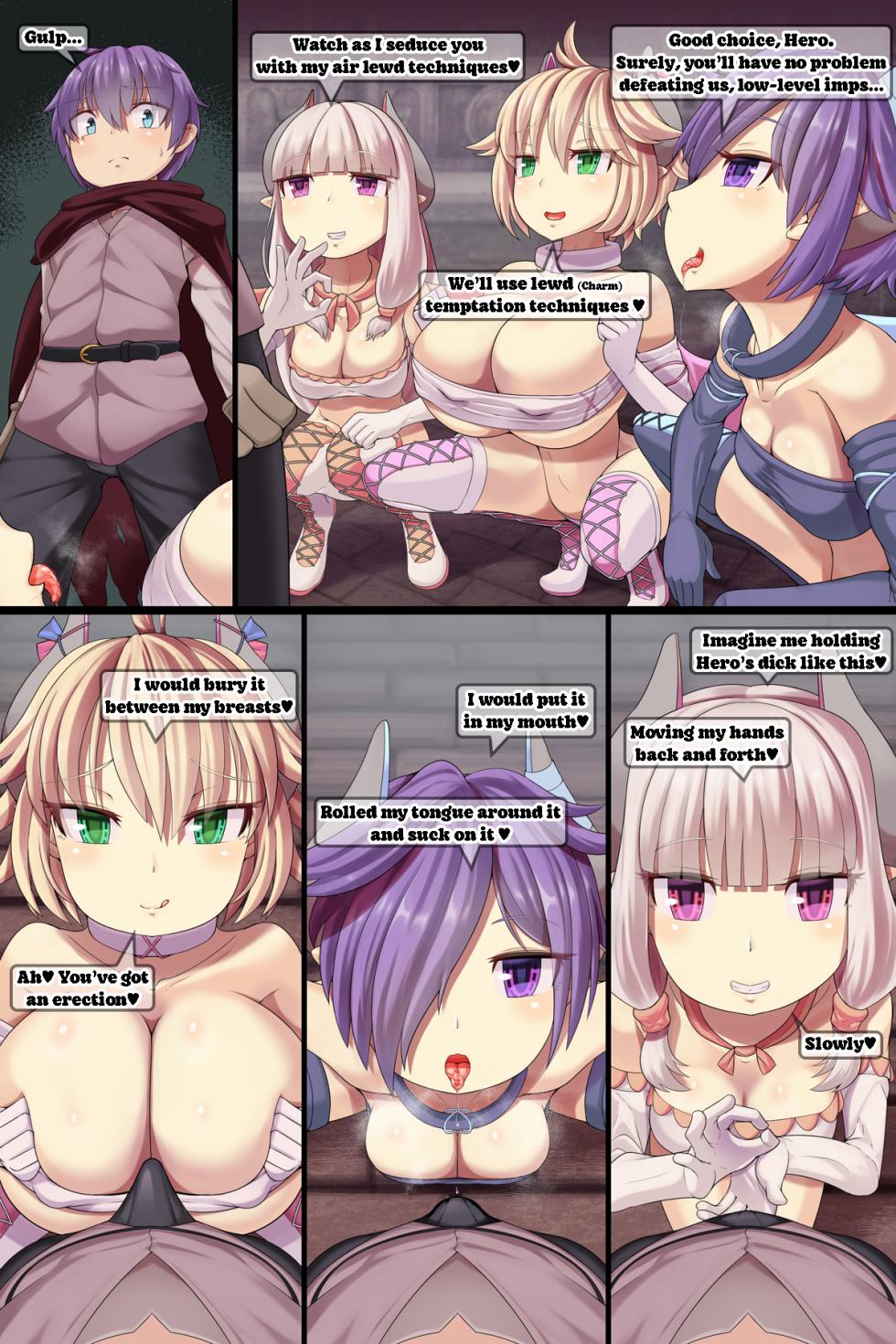 [Hebi-changu (Hebi-chan)] Giving into the three Imps! (English) - Page 2