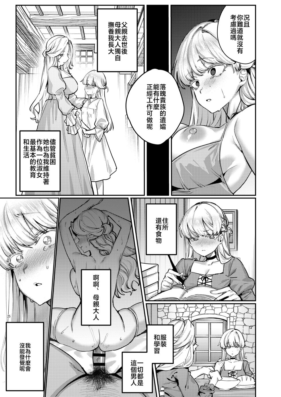 [diletta (Ushio Kiyoshi)] Fukushuu ni Ueta Botsuraku Reijou o Mesuochi suru made Kainarashi, Metoru. [Chinese] - Page 27