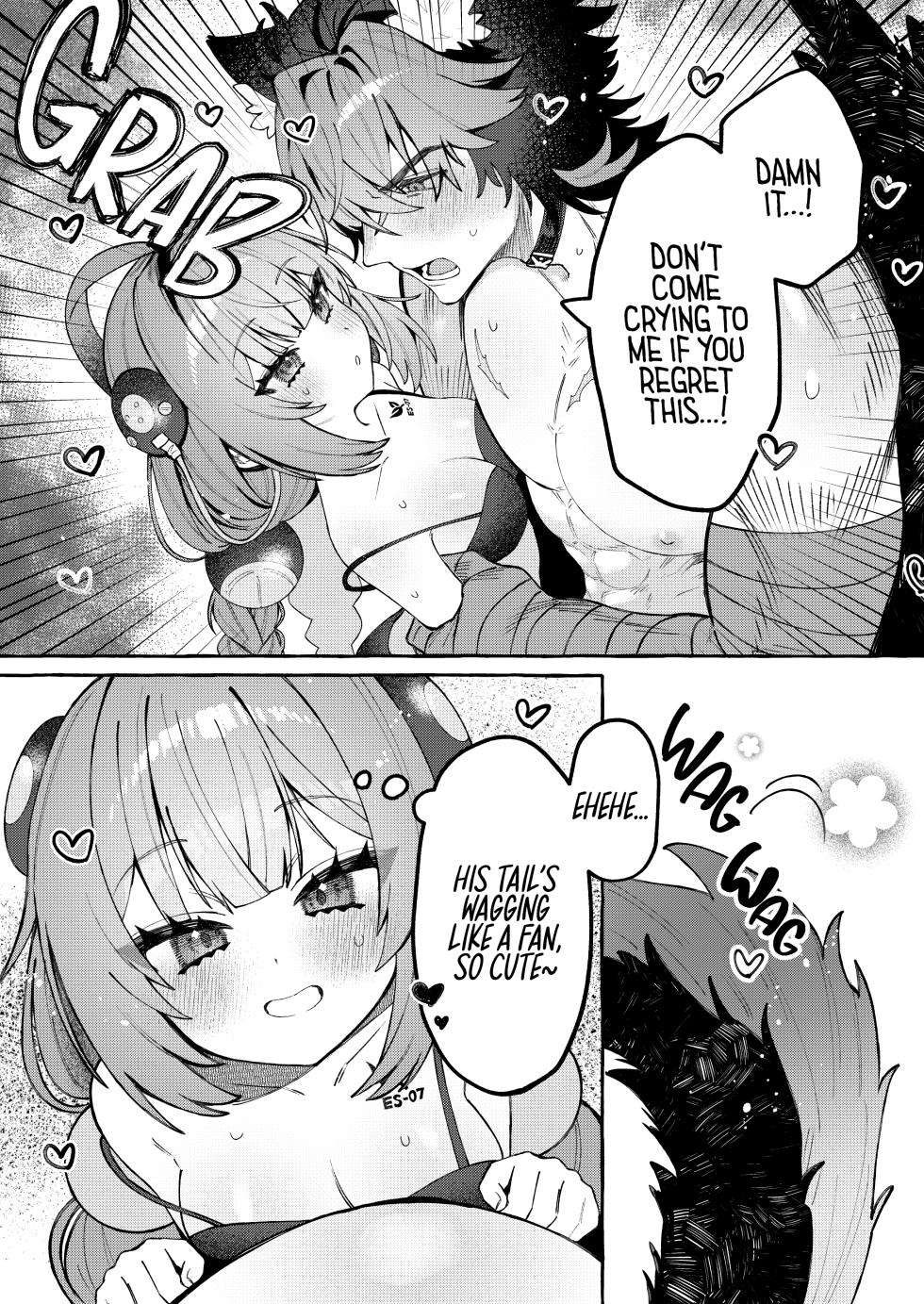 [Shibire na Memai (Edajima Denki)] Inu wa wan, Tanuki wa? - Dogs say woof. What does a raccoon say? | Dog Goes Woof, Tanuki Goes...? (Zenless Zone Zero) [English] [Digital] - Page 16