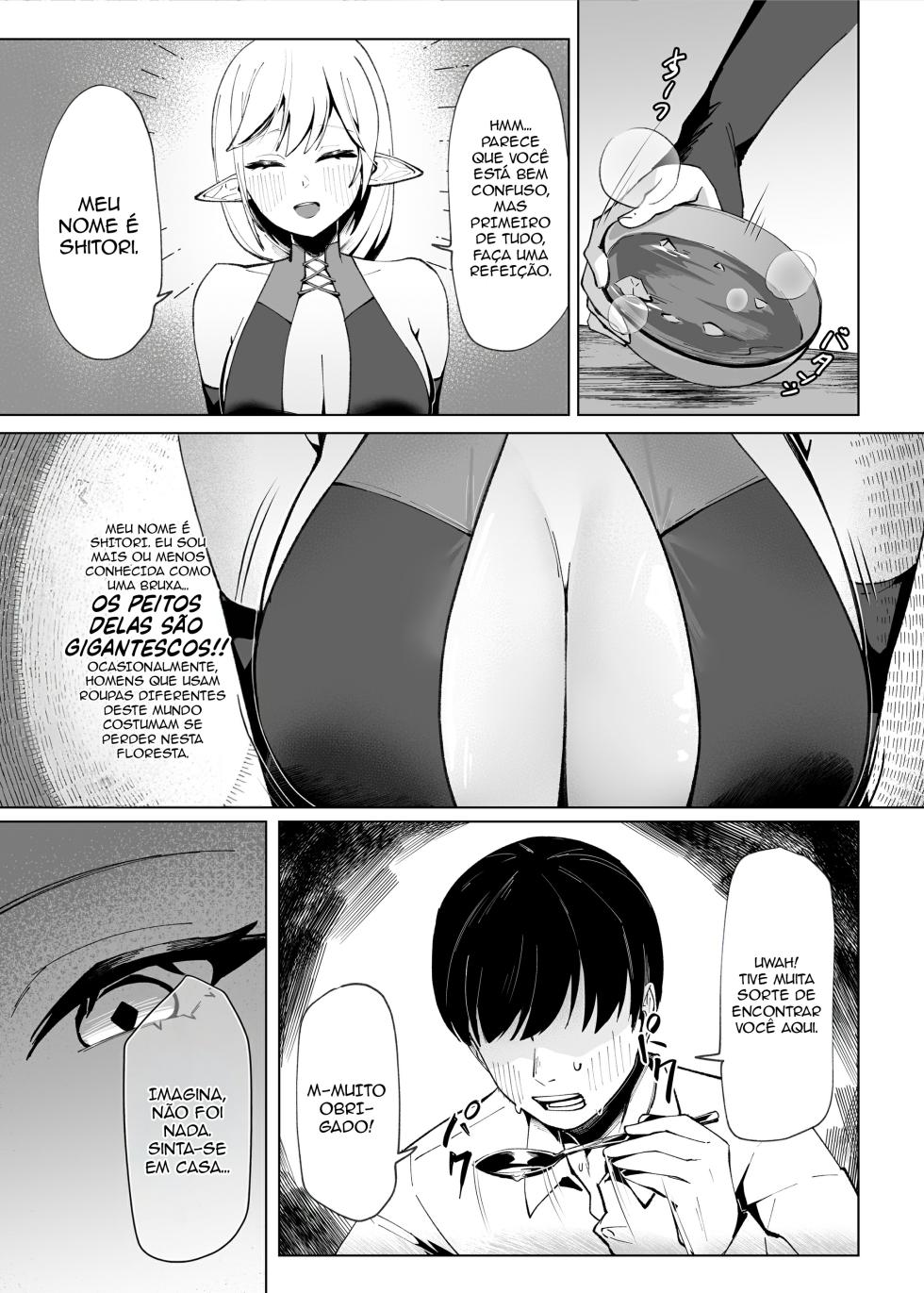 [POTATO BOMB (Chochomi)] Isekai Tensei shitara Seiyoku MAX Majo ni Osoware Doutei Sotsugyou Shichaimashita [pt-BR] [Bakai.org] [Digital] - Page 4