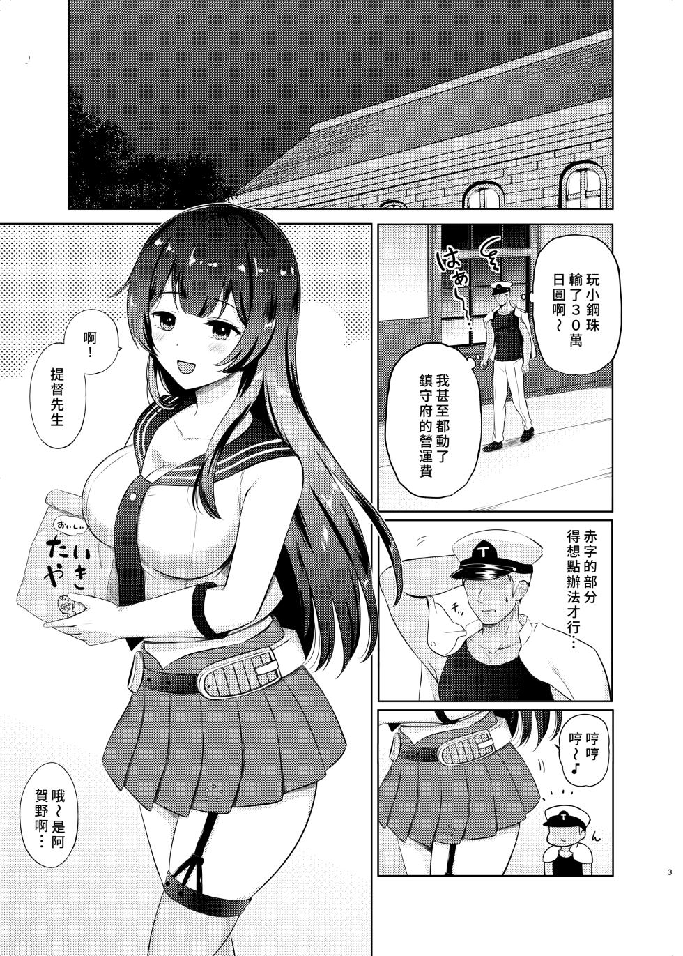 [Nanairo no Neribukuro (Nanashiki Fuka)] Agano Papa-katsu Saserarechatta (Kantai Collection -KanColle-) [Chinese] [Digital] - Page 2