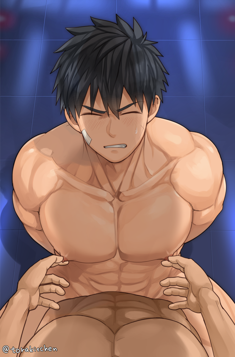 [とらきち] ヒーローで胸コキ - Page 14