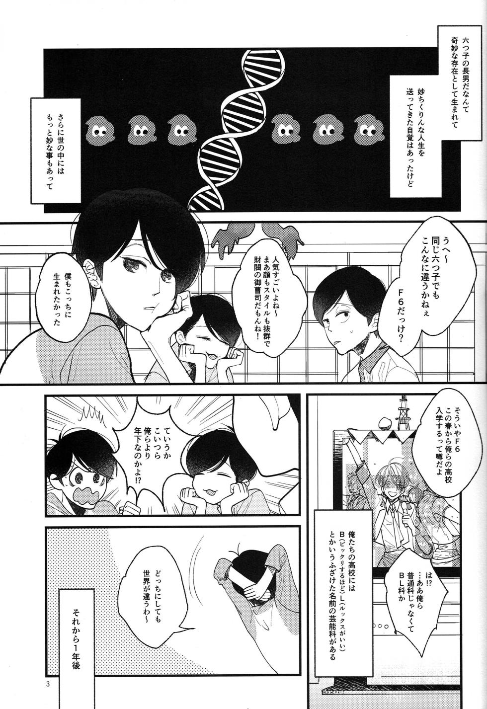 [Otteke (Setsugen)] Kimi to boku no renbo ruirui - Osomatsu-san dj - Page 3