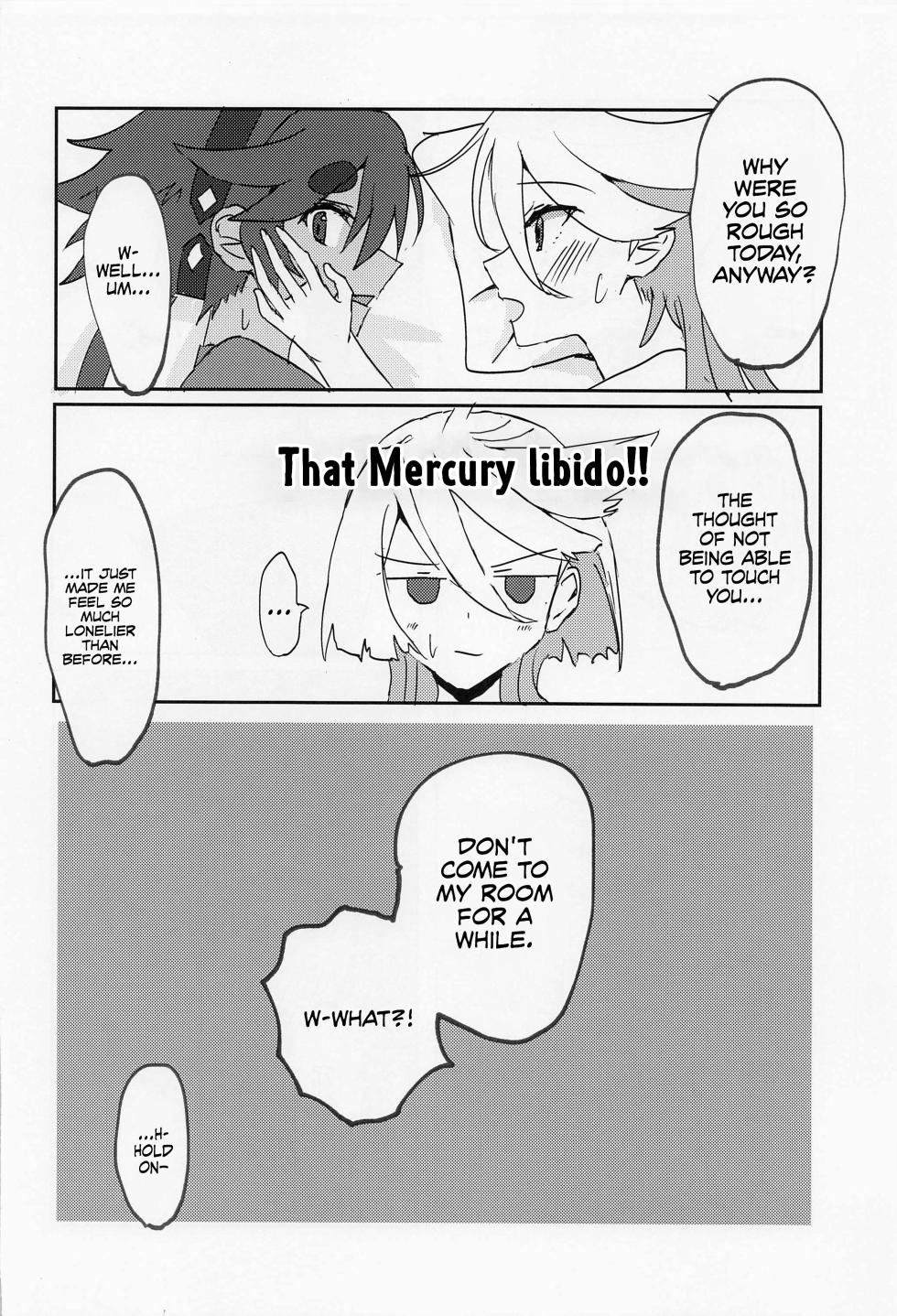 (C101) [tigeregit (Tora)] Hen na Koto Kinshi | No Intimacy Allowed (Mobile Suit Gundam the Witch from Mercury) [English] [Castle TL] - Page 20