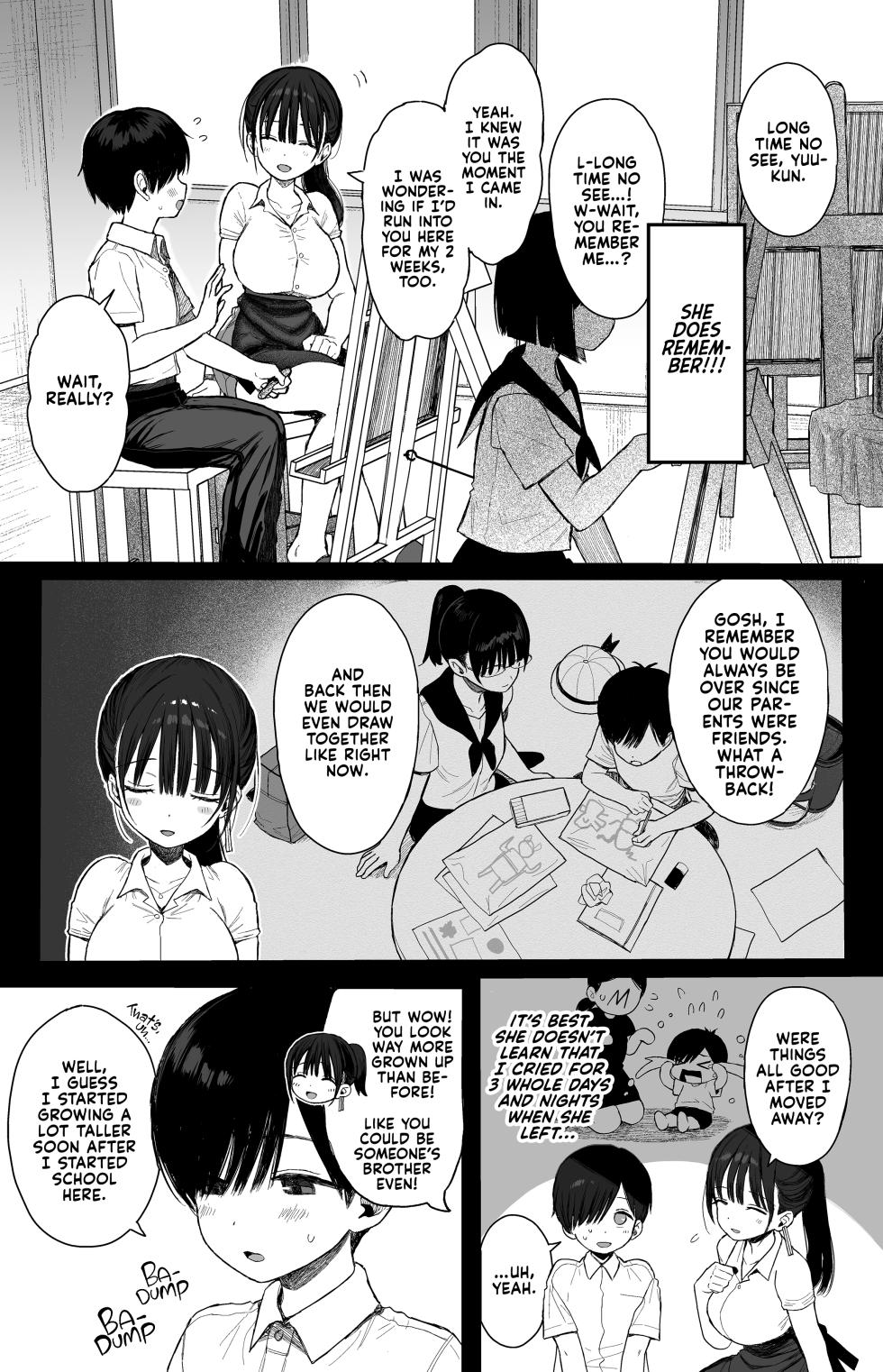 [micro page (Kuromotokun)] Osananajimi no H na Onee-san wa Suki desu ka? | Would You Still Crush on Your Older Childhood Friend Even if She Was a Naughty Girl? [English] [Kyuume] [Digital] - Page 4