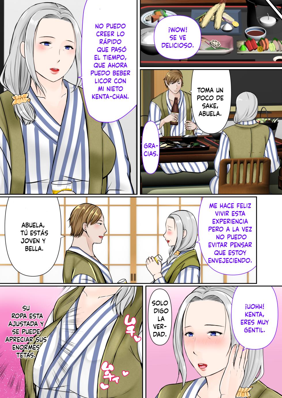 [Popotto Denki Ichigouten] Sobo to 2-haku 3-kka Onsen  Ryokou Zenpen [Spanish] - Page 6