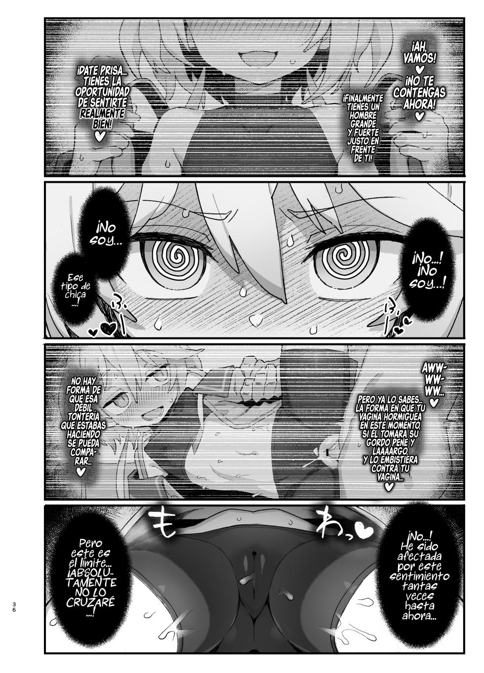 [Dagashiya (Wagashi)] Kakyuu Majutsushi, Inmon ni Somaru [Spanish] [Rakuen Translations] [Decensored] [Digital] - Page 35