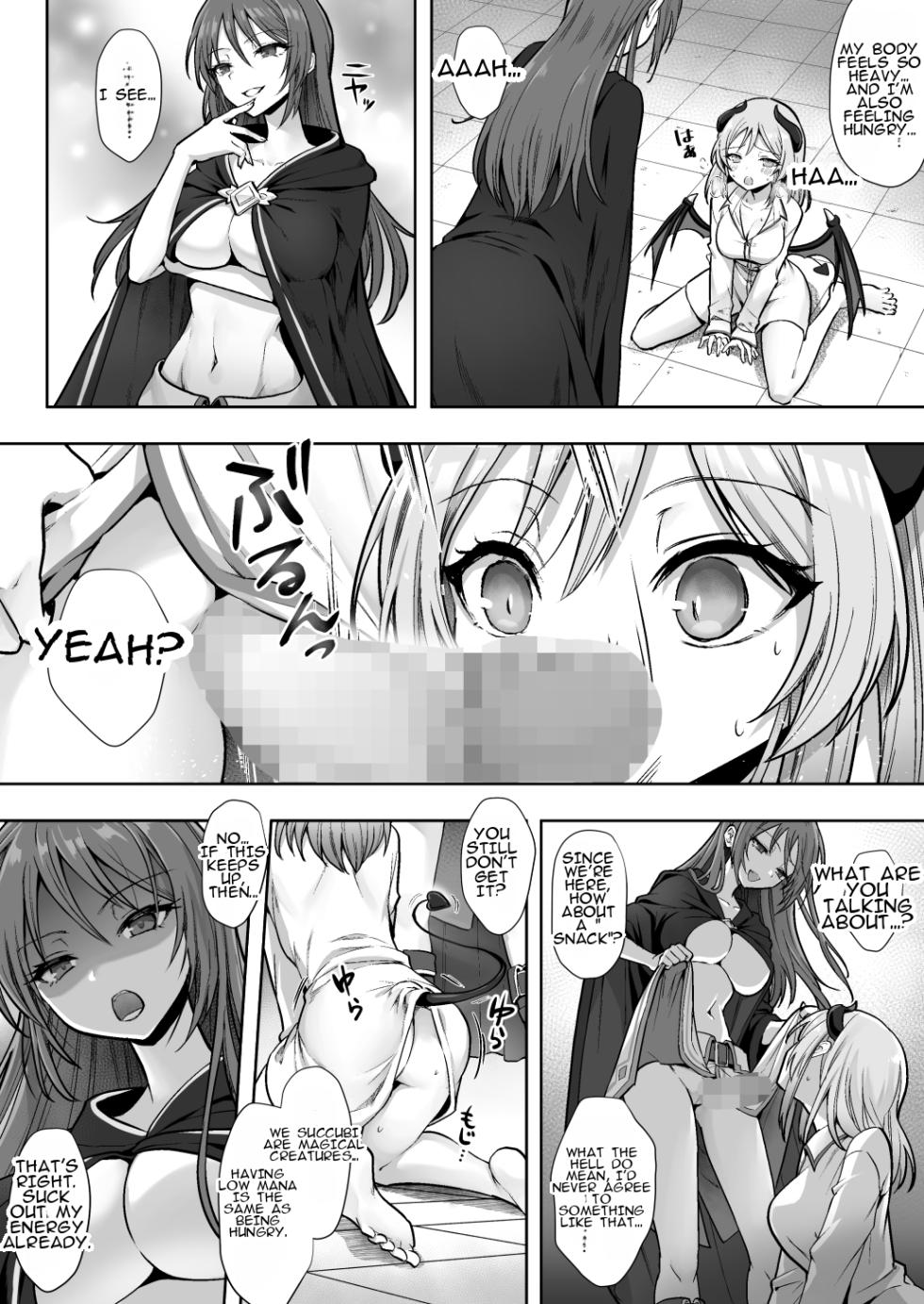 [Amulai Okashi Seisakusho (Sasanomanibi)] Shuzoku Henkou no Trap de Ningen Kenshi Osu ga Mesu Succubus ni! | A Male Human Swordsman Turns Into a Female Succubus Due to a Species-changing Trap! [English] - Page 10
