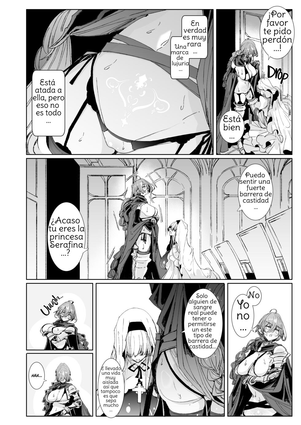 [Metronauts (Tsumetoro)] The Marked Oblivious Princess Knight and the Succubus Sister's All-You-Can-Eat Lesbian Oil Massage [2D Market] [Spanish] [Amaterasu] - Page 5