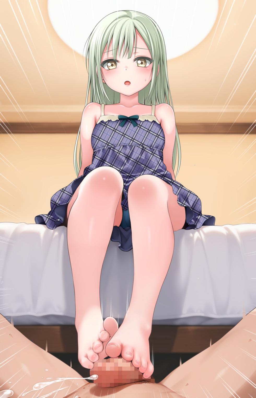 [Tina] 着衣足コキイラスト (BanG Dream!) - Page 12