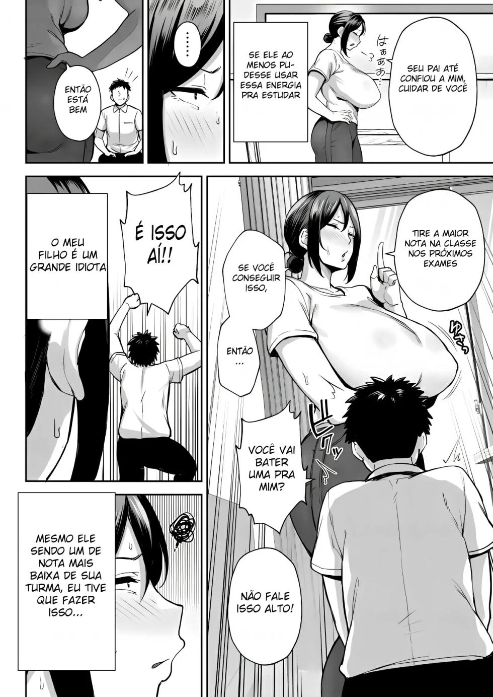 [Golden Bazooka (Gagarin Kichi)] Ichiban Michika de Eroi Mesu Miyuki ~Haha dakedo, Shikosaru Musuko ni Komattemasu...~ [Portuguese-BR] - Page 7