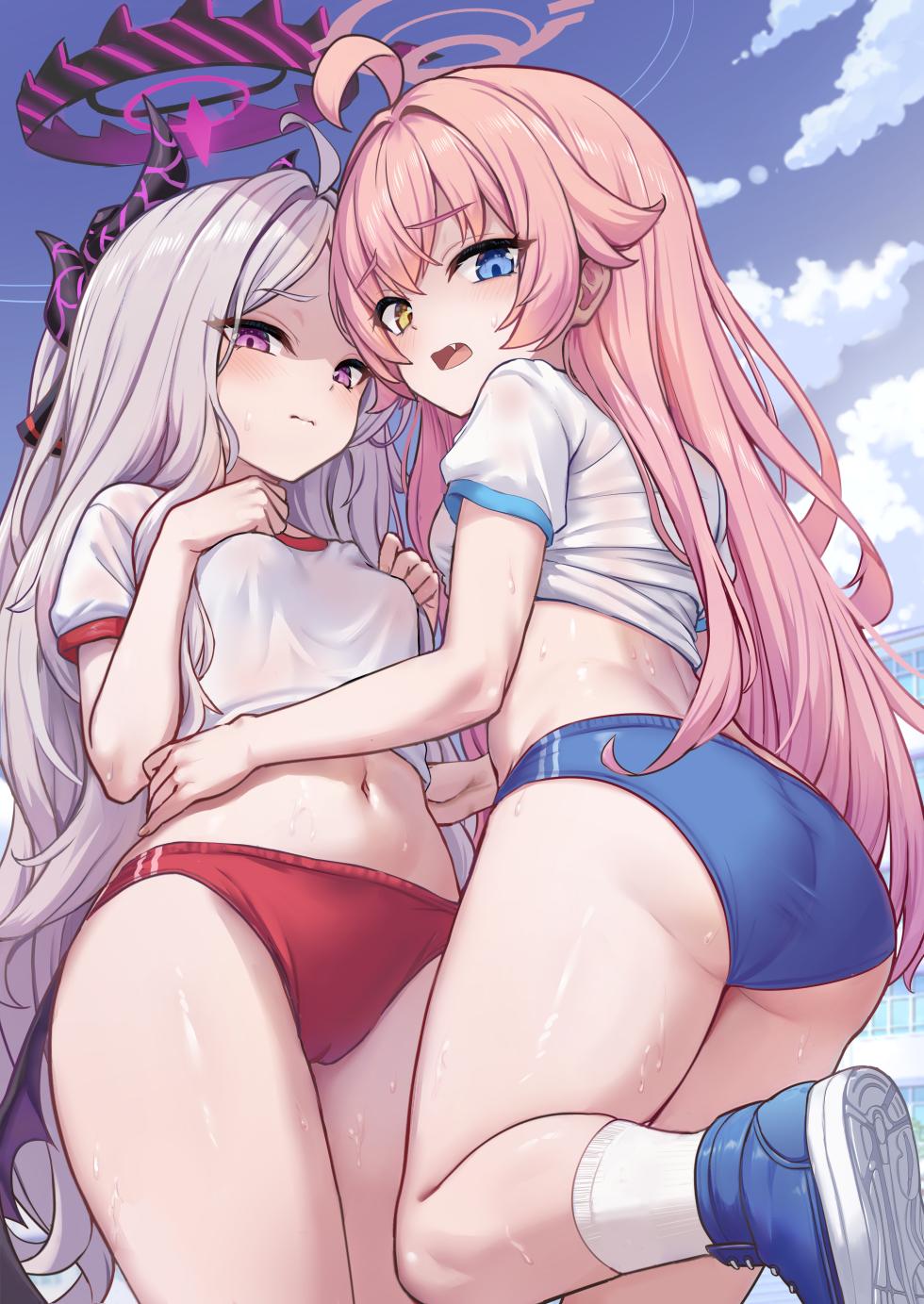 [ミルクセーキ] 体操服陽奈と星野 (ブルーアーカイブ) - Page 3