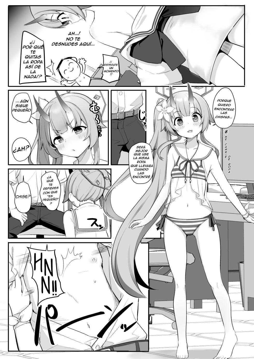 [Milk Pudding (Jamcy)] Mizugi da yo Ippai Dasete Ureshii ne | Me gusta que muestres tanto en ese traje de baño (Blue Archive) [Spanish] [Digital] - Page 4