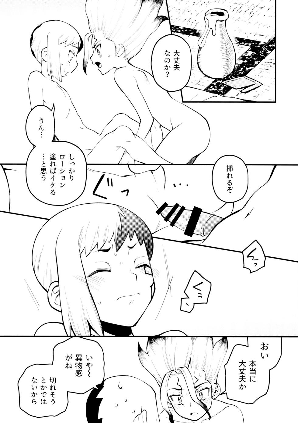 [Waraukado niwa (kusamon)] Nandaka, Ore no Koibito no Yousu ga Okashii Kudan Ni Tsuite. (Dr. STONE) - Page 20