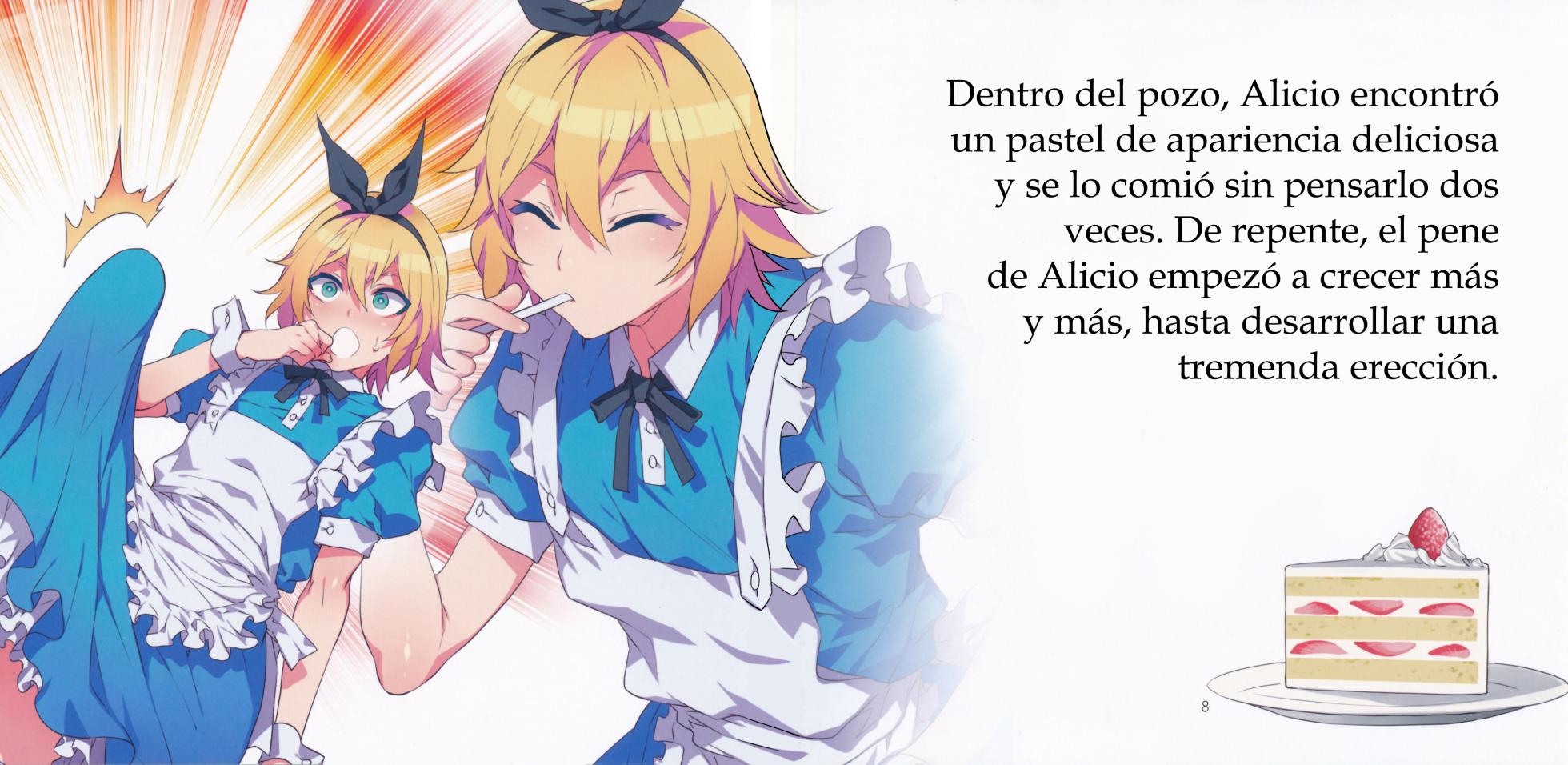 (C90) [Alice no Takarabako (Mizuryu Kei)] Yoiko no Sukebe Douwa Series 2 Fushidara na Kuni no Alice | Cuentos Infantiles para Niños Bien Puercos 2 ~Alicio en el País de las Macizorrillas~ (Alice in Wonderland) [Spanish] [HGnF] - Page 5