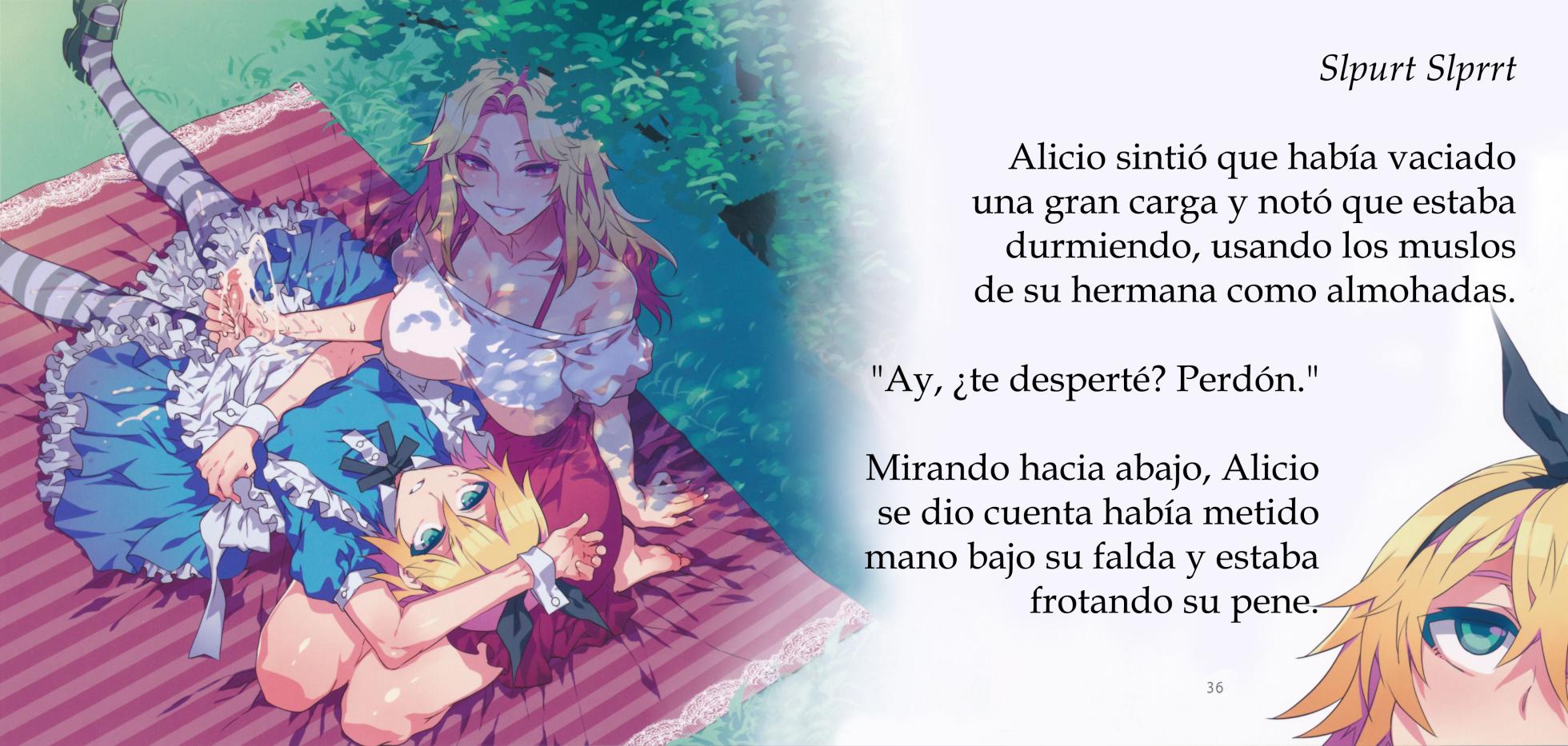 (C90) [Alice no Takarabako (Mizuryu Kei)] Yoiko no Sukebe Douwa Series 2 Fushidara na Kuni no Alice | Cuentos Infantiles para Niños Bien Puercos 2 ~Alicio en el País de las Macizorrillas~ (Alice in Wonderland) [Spanish] [HGnF] - Page 19