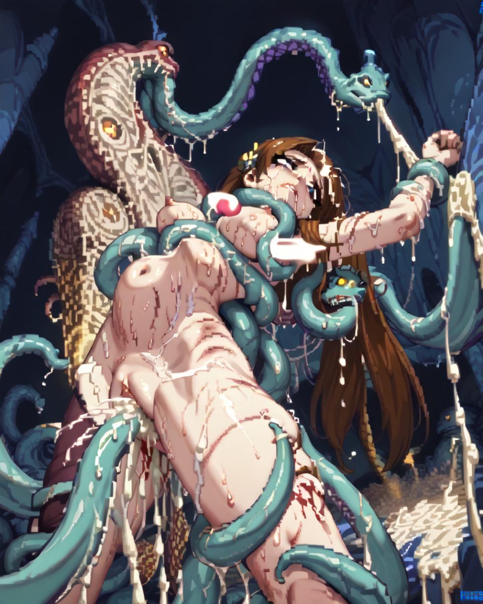 Ellen And Lilith Fucked By Horde of Monsters [AI generated] - Page 35