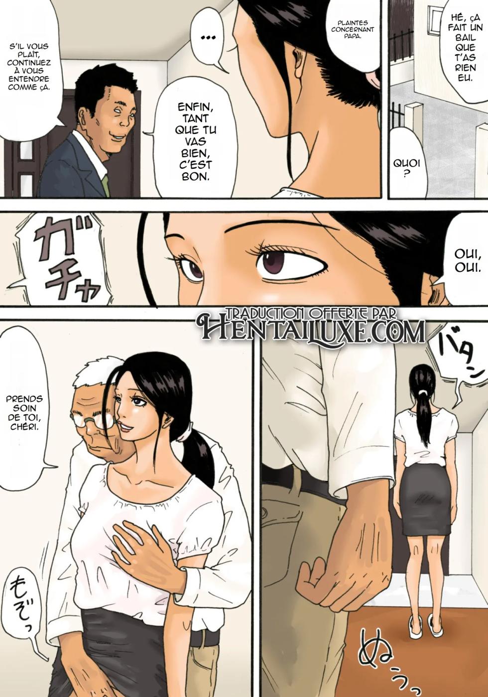 [Kiyokawa Zaidan (Kiyokawa Nijiko)] Otou-san to Issho | Avec mon beau-père [French] (hentailuxe.com) - Page 22
