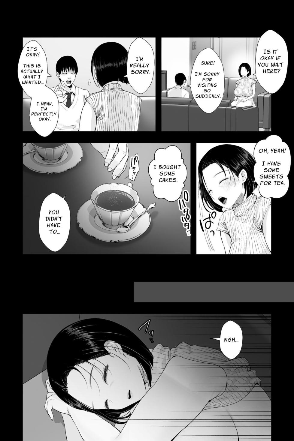 [Ginshio Honpo (Ginen)] Ottori Itome no Oba o Odoshite Hamete Iinari Onaho-ka Keikaku | Gentle Slit-Eyed Aunty Blackmail & Obedient Fuckhole Training Project [English] [Solid Rose] - Page 4