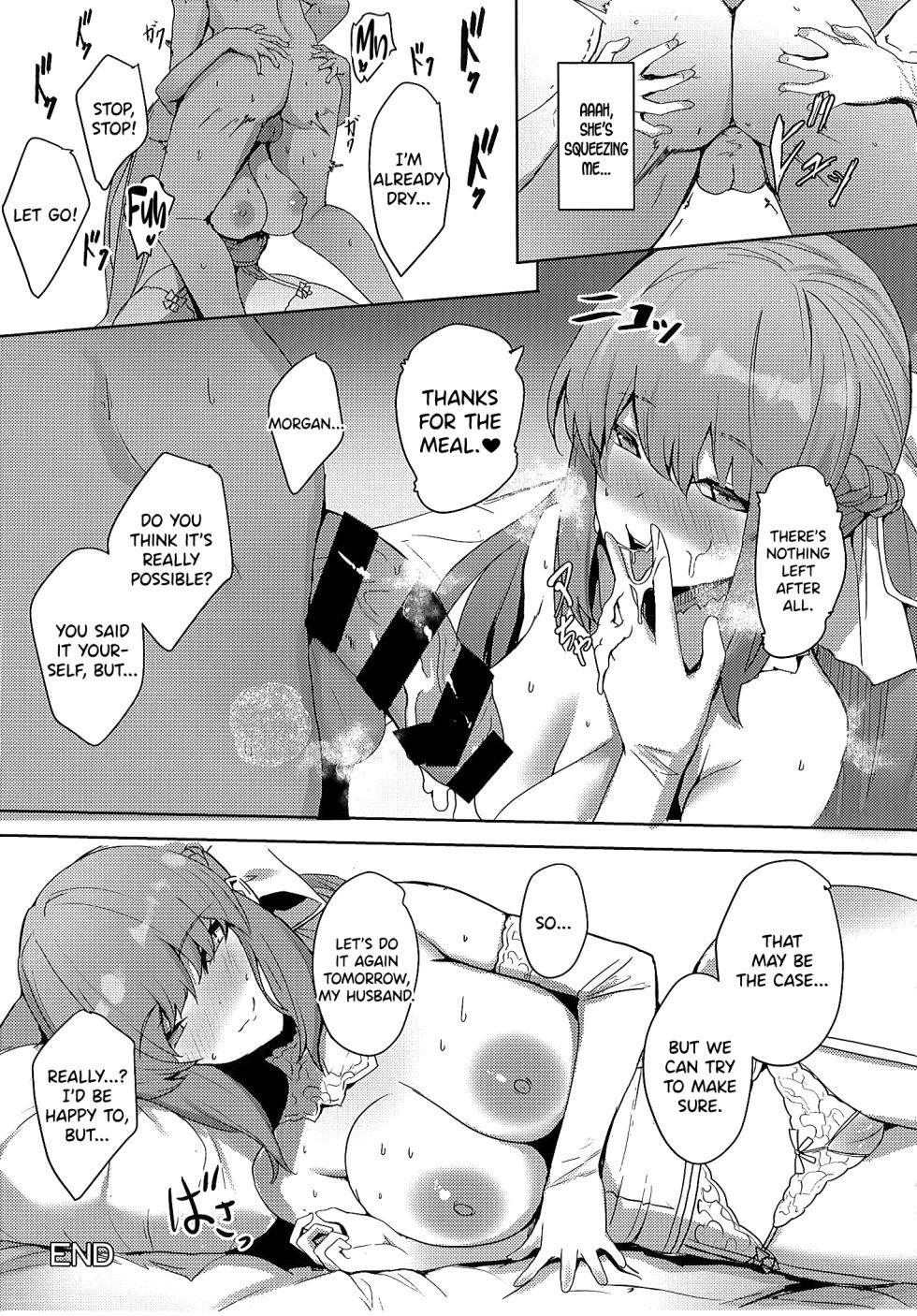 (C104) [Yurutto Pocket (Untue)] Seisai Renai Ryouiki Lovelon le Fae + Morgan Soushuuhen (Fate/Grand Order) [English] [SDTLs] - Page 25