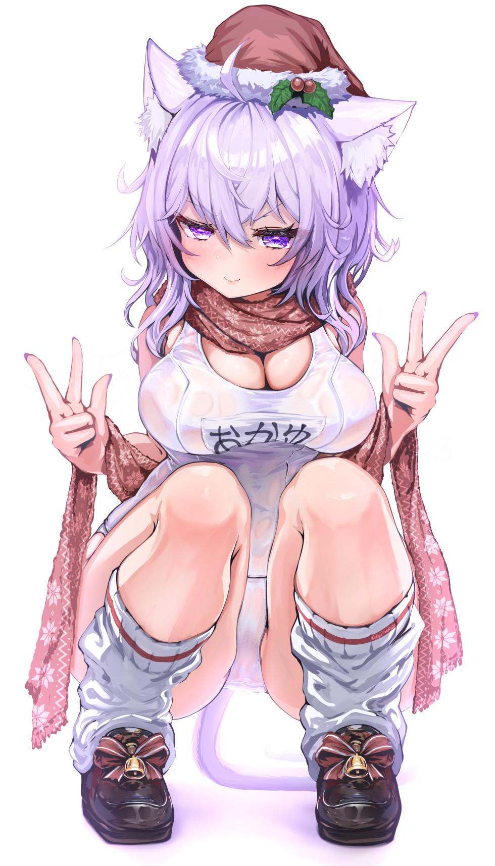 [カジマコト] 猫◯お◯ゆ 白スクマフラーサンタさん (ホロライブ) - Page 14