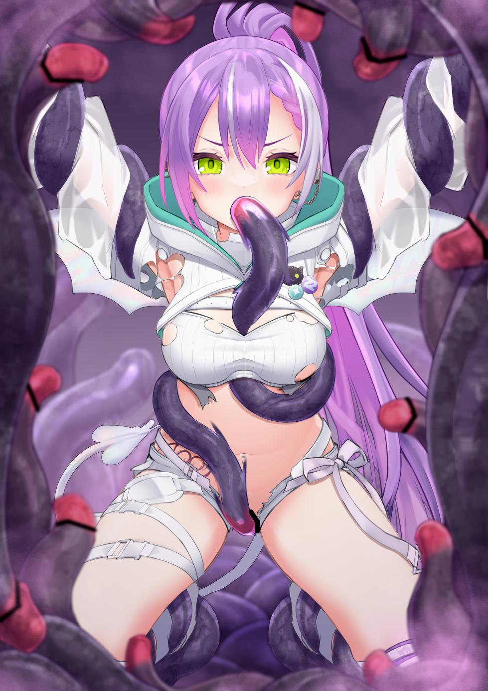 [福玉 死瘟(しおん)] Skeb 常闇トワ 触手絵 - Page 5