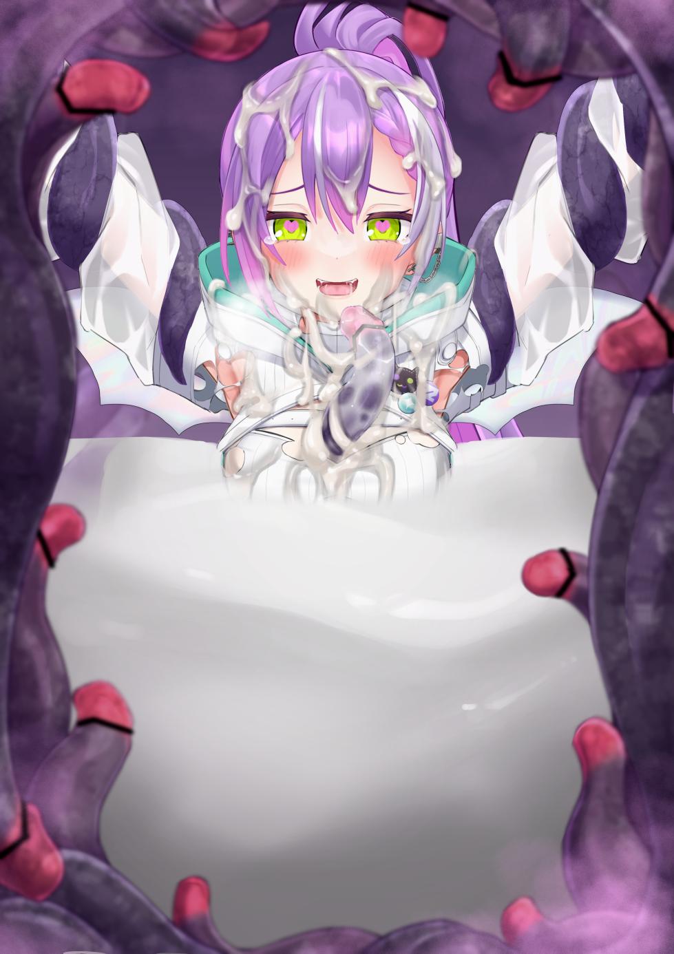 [福玉 死瘟(しおん)] Skeb 常闇トワ 触手絵 - Page 22