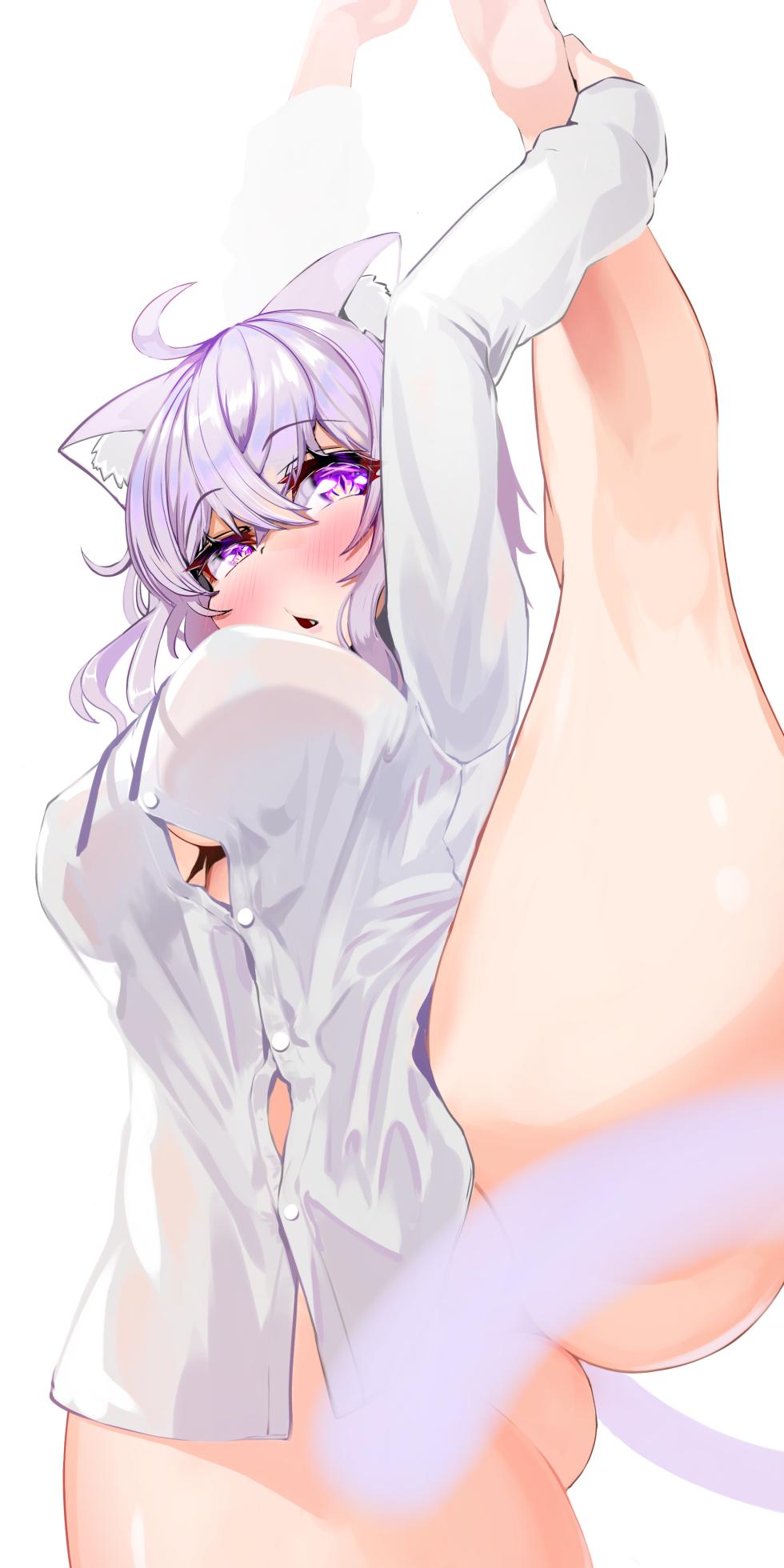 [カジマコト] 猫●お●ゆ I字バランス (ホロライブ) - Page 1