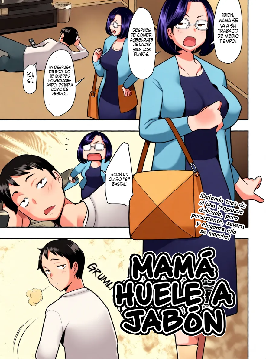 [Sakai Hamachi] Okaa-san wa Soap no Nioi | Mamá Huele a Jabón (Okinimesu Mama) [Spanish] [Un Scan Más] [Decensored] [Colorized] [Digital] - Page 2