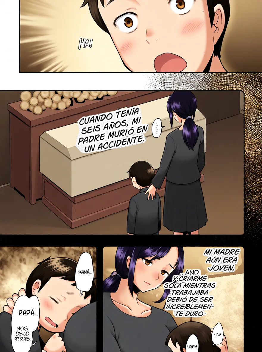 [Sakai Hamachi] Okaa-san wa Soap no Nioi | Mamá Huele a Jabón (Okinimesu Mama) [Spanish] [Un Scan Más] [Decensored] [Colorized] [Digital] - Page 18