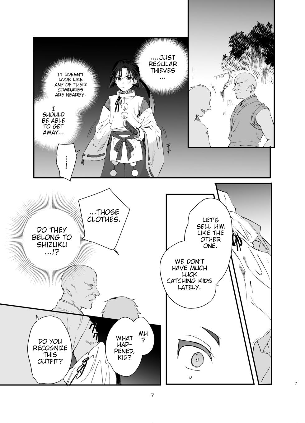 [Shinsei Lolishota (kozi, Kirimoto Yuuji)] Wakagimi Hobakuchou Touzoku ni Tsukamatta Wakagimi wa Sukihoudai Naburareru (Nige Jouzu no Wakagimi) [English] [Poranya] [Digital] - Page 6