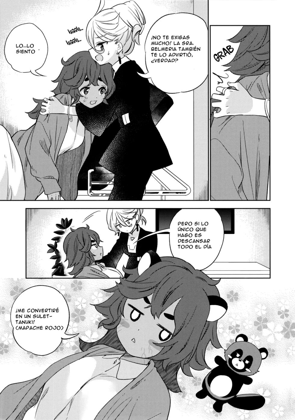 (C102) [Gutsutoma (Tachi)] Kienai Ato, Egao No Riyuu, Onaka Ga Suite. (Mobile Suit Gundam: The Witch from Mercury) [Spanish] [CristoferDeLosAndes] - Page 6